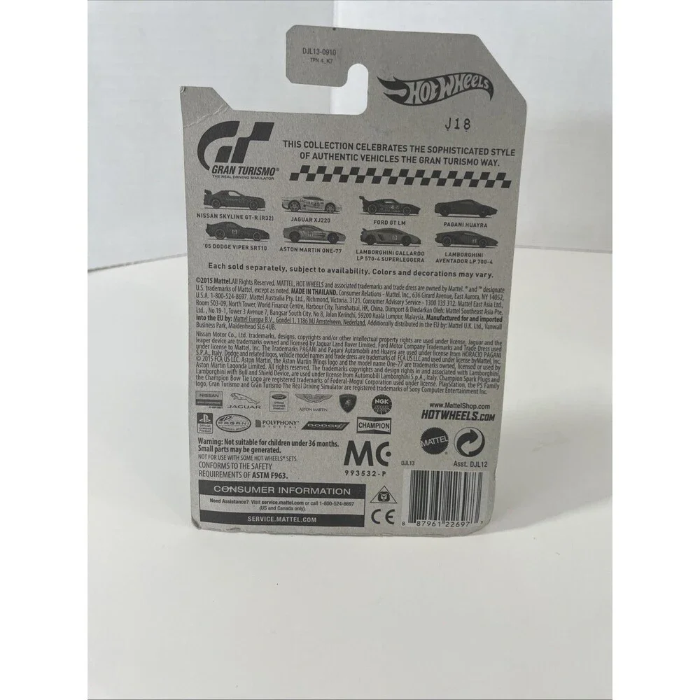Hot Wheels Gran Turismo Nissan Skyline GT-R R32 1/64 Diecast w Protector New